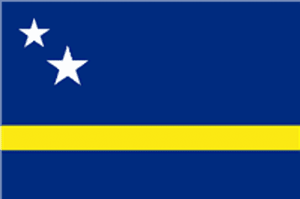 Curacao Flag 4x6 inch on a stick