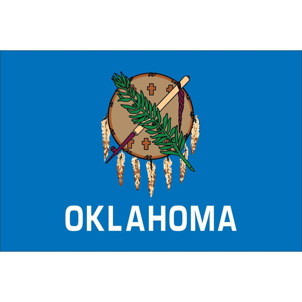 State of Oklahoma Flag Outdoor Commercial  3 X 5 ft Made in USA