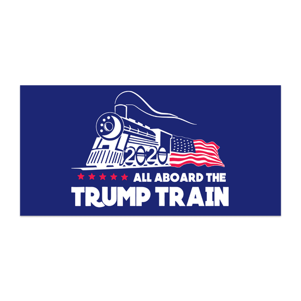 All Aboard the Trump Train Bumper Sticker