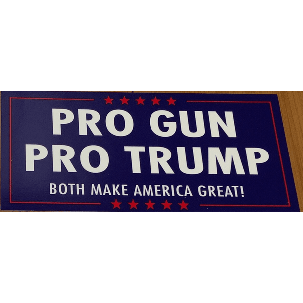Pro Gun Pro Trump 'Both Make America Great' Bumper Sticker