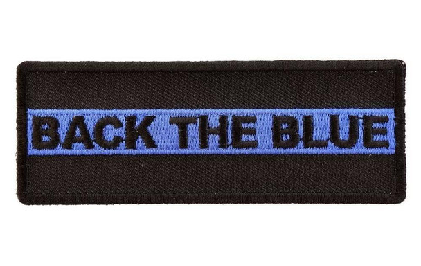 Back the Blue Police Patch with Blue Line