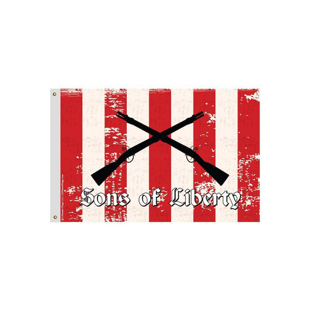 Sons of Liberty Flag Rifles Printed Made in USA