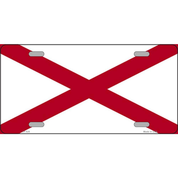 Flag of Alabama Words License Plate