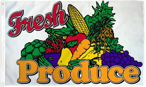 Fresh Produce Flag 3x5 ft