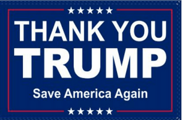 Thank You Trump Save America Again Flag 3x5