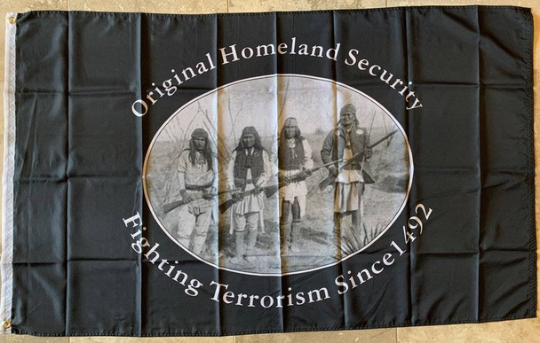 Homeland Security Fighting Terrorism Since 1492 Flag 3x5 ft. Standard
