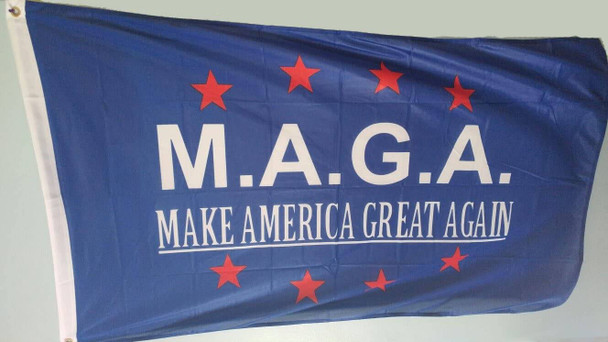 MAGA Blue Flag - Made in USA