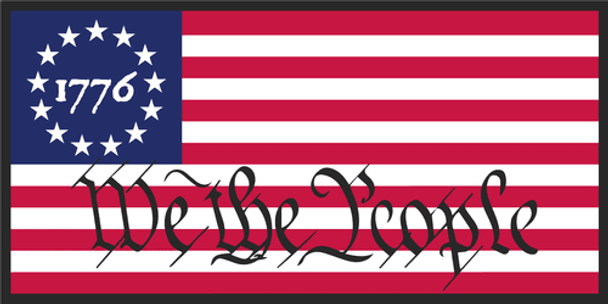 1776 Betsy Ross We The People Bumper Sticker