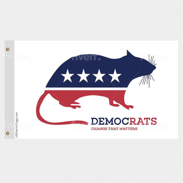 DemocRats Flag Rat Flag Made in USA