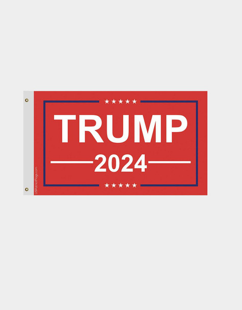 Trump 2024 Flag Red - Made in USA