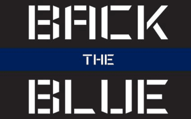 Back The Blue Rough Tex Flag