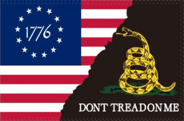 Betsy Ross 1776 Gadsden Don't Tread On Me Flag - Made in USA