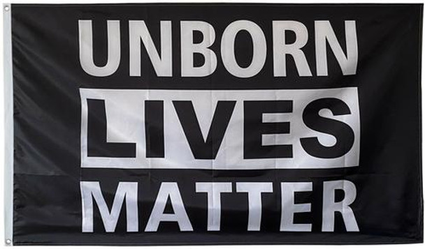 Unborn Lives Matter 3x5 ft Flag - Rough Tex