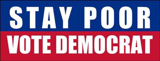 Stay Poor Vote Democrat Flag - Made in USA