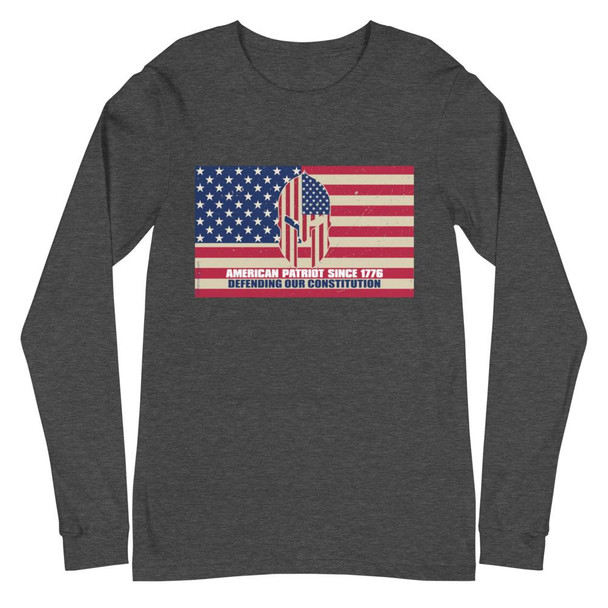 American Patriot Defending Our Constitution Unisex Long Sleeve Tee