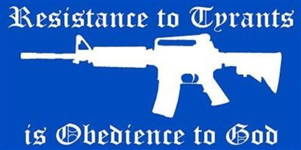 Resistance To Tyrants Is Obedience To God Bumper Sticker