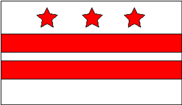 District of Columbia Flag (Washington D.C. Flag) 3x5 ft. Economical