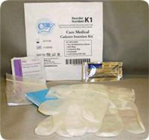 Cure Medical Cure Cath Insertion Kit, Bzk Wipe, Gloves, Underpad & Collection Bag Cure Medical Cure Cath Insertion Kit, Bzk Wipe, Gloves, Underpad & Collection Bag