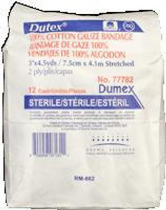 Derma Science Dutex 100% Cotton 2 Ply Conforming Bandage 3In X 4.1Yds 