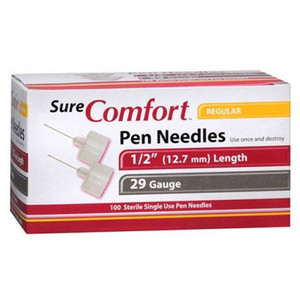 Allison Medical Sure Comfort Pen Needles, 29G, 1/2In (12Mm) Regular,  Bx/100  Allison Medical Sure Comfort Pen Needles, 29G, 1/2In (12Mm) Regular,  Bx/100