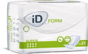 ID Id Form Super Shaped Pads, 2 Piece System, Size 2, 2900 Ml Absorbency ID Id Form Super Shaped Pads, 2 Piece System, Size 2, 2900 Ml Absorbency