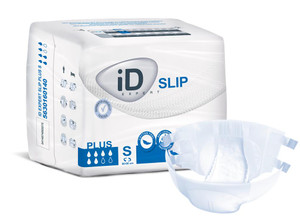 ID Id Slip Plus Small, (19"-35"), 1800Ml Absorbency. 