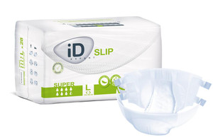 ID Id Slip Super, Large, (45"-61"), 3800 Ml Absorbency.  ID Id Slip Super, Large, (45"-61"), 3800 Ml Absorbency.
