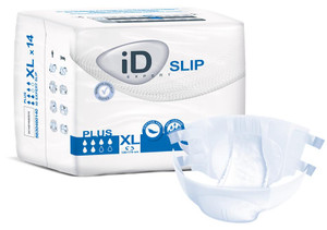 ID Id Slip Plus X- Large, (47"-67"), 3200Ml Absorbency. ID Id Slip Plus X- Large, (47"-67"), 3200Ml Absorbency.