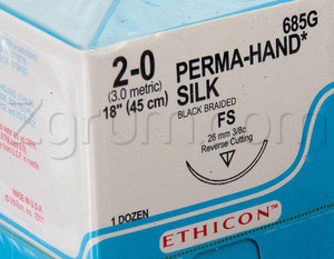 Johnson & Johnson Systagenix Suture Cuticular Silk 2/0 Johnson & Johnson Systagenix Suture Cuticular Silk 2/0