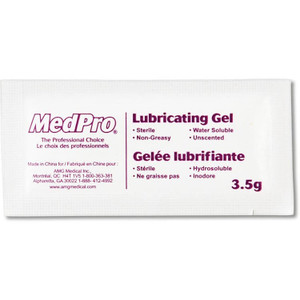 AMG Medpro Lubbricating Gel, 3.5G, Sterile, Bx/144 AMG Medpro Lubbricating Gel, 3.5G, Sterile, Bx/144