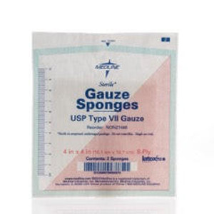 Medline Sterile Gauze Sponge, 8Ply, 10Cm X 10Cm. 