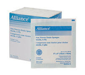 Allied Healthcare Tracheostomy Drain Sponge, 10Cm X 10Cm, Non Woven, 6Ply.Sterile Allied Healthcare Tracheostomy Drain Sponge, 10Cm X 10Cm, Non Woven, 6Ply.Sterile