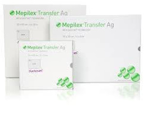 Molnlycke Mepilex Transfer Ag 12.5 Cm X 12.5Cm  Molnlycke Mepilex Transfer Ag 12.5 Cm X 12.5Cm