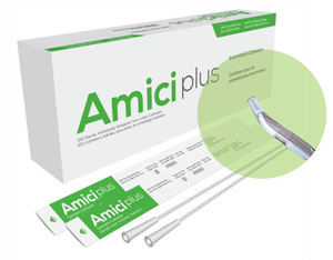AMICI Catheters Amici Plus Tiemann Intermittent Catheters, Size 12Fr 16In AMICI Catheters Amici Plus Tiemann Intermittent Catheters, Size 12Fr 16In