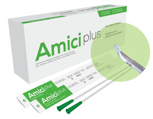 AMICI Catheters Amici Plus Tiemann Intermittent Catheters, Size 14Fr 16In AMICI Catheters Amici Plus Tiemann Intermittent Catheters, Size 14Fr 16In