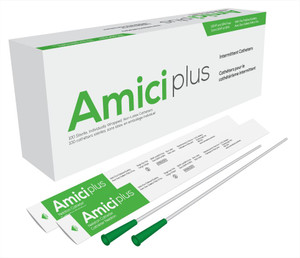 AMICI Catheters Amici Plus Male Intermittent Catheters, Size 14Fr 16In AMICI Catheters Amici Plus Male Intermittent Catheters, Size 14Fr 16In