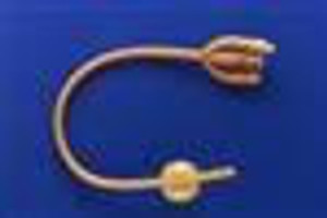 Rusch Teleflex Gold Silicone Coated 3-Way Foley Catheter, 16Fr 30Cc Rusch Teleflex Gold Silicone Coated 3-Way Foley Catheter, 16Fr 30Cc