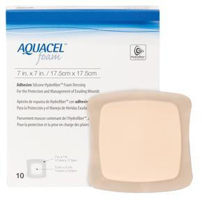 Convatec Aquacel Foam Adhesive Dressing, Sterile 17.5Cm X 17.5Cm  Convatec Aquacel Foam Adhesive Dressing, Sterile 17.5Cm X 17.5Cm