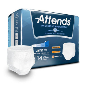 Attends Overnight Underwear, Large Attends Overnight Underwear, Large