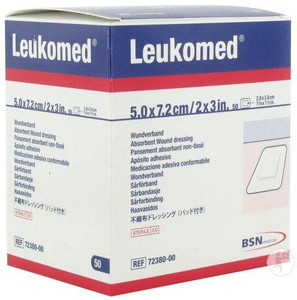 BSN Leukomed Non-Wov Adh Sterile Dressing W/Absorb Pad 7.2Cm X 5Cm (Hospital Pack) BSN Leukomed Non-Wov Adh Sterile Dressing W/Absorb Pad 7.2Cm X 5Cm (Hospital Pack)