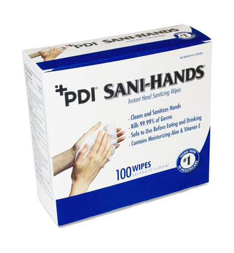 Professional Disposible Sani-Hands Alc Anti-Microbial Alcohol Gel Hand Wipe Individual Packet 