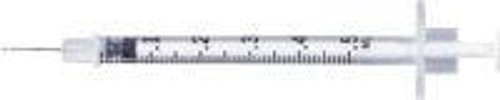 Becton Dickinson Syringe With Needle Plastic 1/2Cc 27G X 0.5In Tb Ster Regular Bevel 