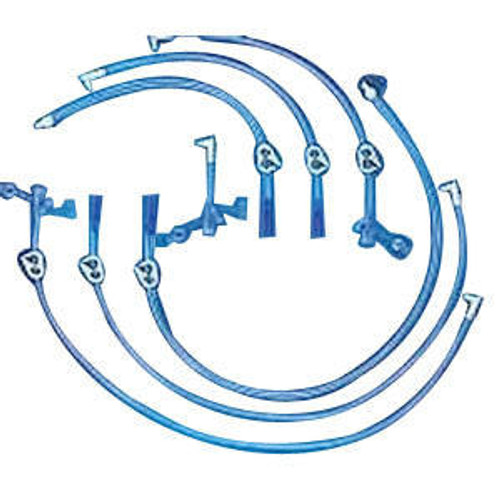 Ballard Kimberly Clark Mic-Key Ext Set, 12In, Right Angle, Blous Set W/ Cath Tip & Clamp 