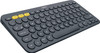 Logitech K380 Wireless Multi-Device Keyboard for Windows, Apple iOS, Apple TV android or Chrome, Bluetooth, Compact Space-Saving Design, PC/Mac/Laptop/Smartphone/Tablet, QWERTY UK Layout - Black