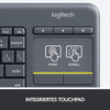 K400 PLUS WIRELESS TOUCH KEYBOARD - Relaxed wireless control of your PC connected TV