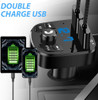 FM Transmitter Bluetooth Handsfree Car Charger Fast Charger with Dual USB Ports MP3 Player Wireless Radio Adapter Support TF Card/USB Flash Drive