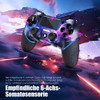 AceGamer Wireless Controller for PS4, Game Controller Compatible with PS4/Pro/Slim/PC Gamepad with Turbo/Back Button/Dual Vibration/6-Axis Gyro Sensor/Touch Panel