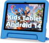 JIKOCXN Children's Tablet, 10 Inch Android 14 Tablets, Octa Core Tablet for Children, 10 GB RAM + 64 GB ROM, 1280 x 800 LCD Touchscreens, 6000 mAh, WiFi 5, BT5.0, Dual Camera, GPS (Blue)