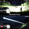 Blukar LED Torch 2 Colour Temperatures, 2000 L Super Bright Zoomable Torches Rechargeable with 10 Light Modes, Long Battery Life, Waterproof Hand Lamp Flashlight for Camping, Outdoor, Emergency, etc. [Energy Class A+++]