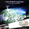 Blukar LED Torch 2 Colour Temperatures, 2000 L Super Bright Zoomable Torches Rechargeable with 10 Light Modes, Long Battery Life, Waterproof Hand Lamp Flashlight for Camping, Outdoor, Emergency, etc. [Energy Class A+++]
